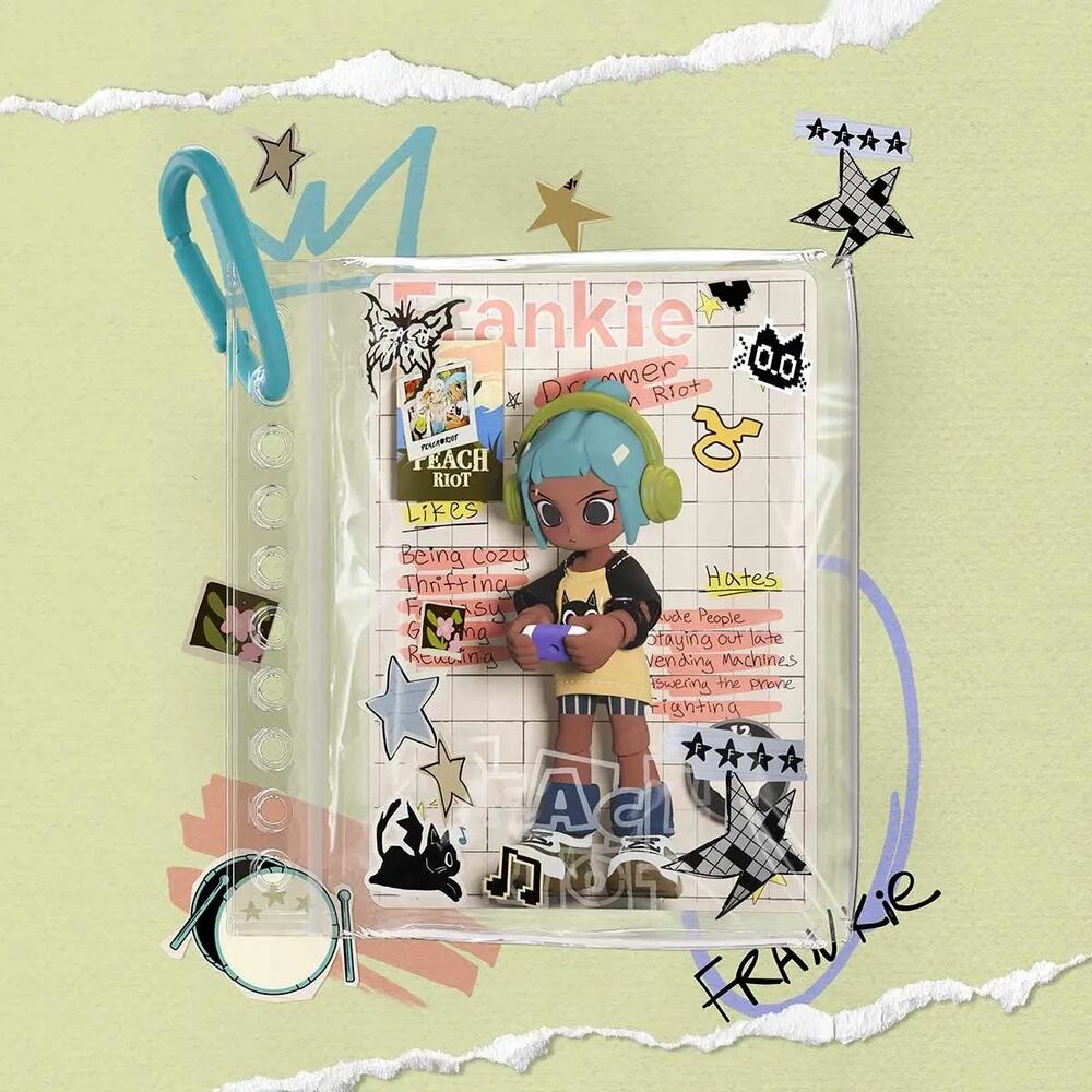 POP MART Peach Riot Carry The Music Series Block Pendant - Frankie Day Off